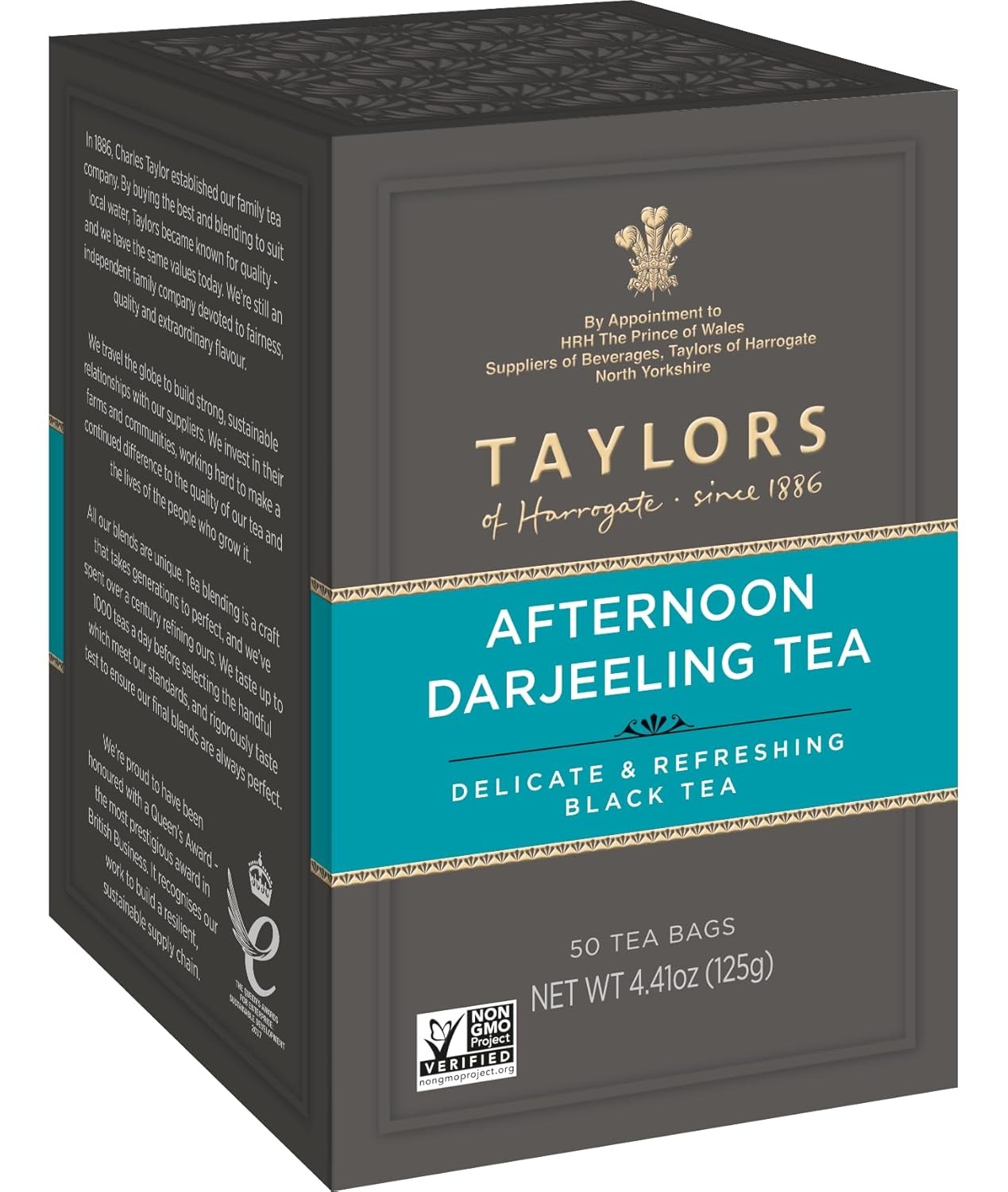 Taylors of Harrogate Afternoon Darjeeling, 50 Teabags 50 Count (Pack 1)