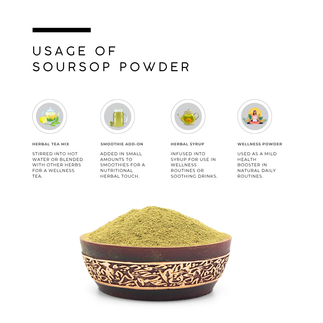 AWAFI MILL Soursop Powder (Graviola, Annona muricata) – 250 g | 9 Oz