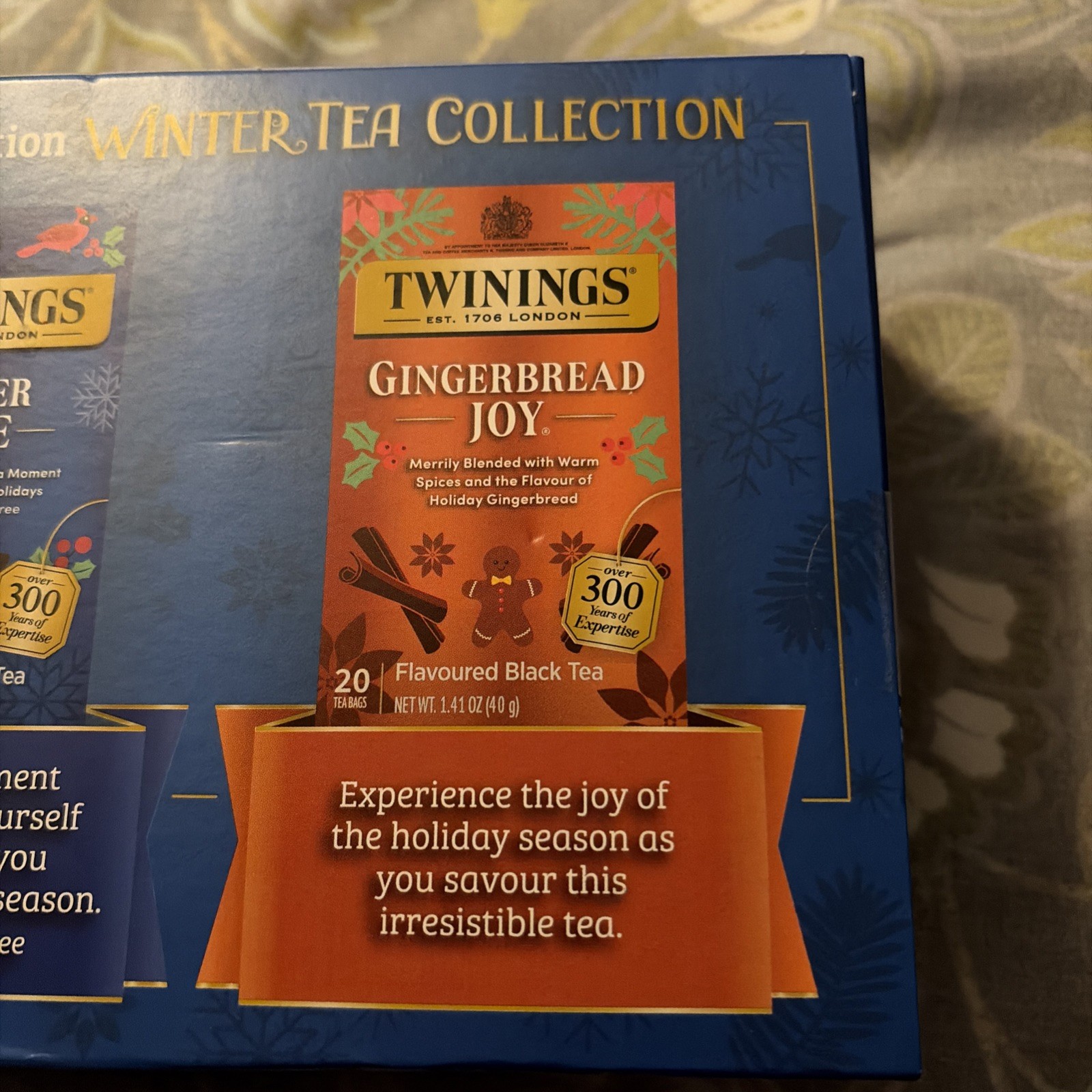 Twinings Winter Tea Collection 60CT Winter Spice Gingerbread Joy Christmas Tea