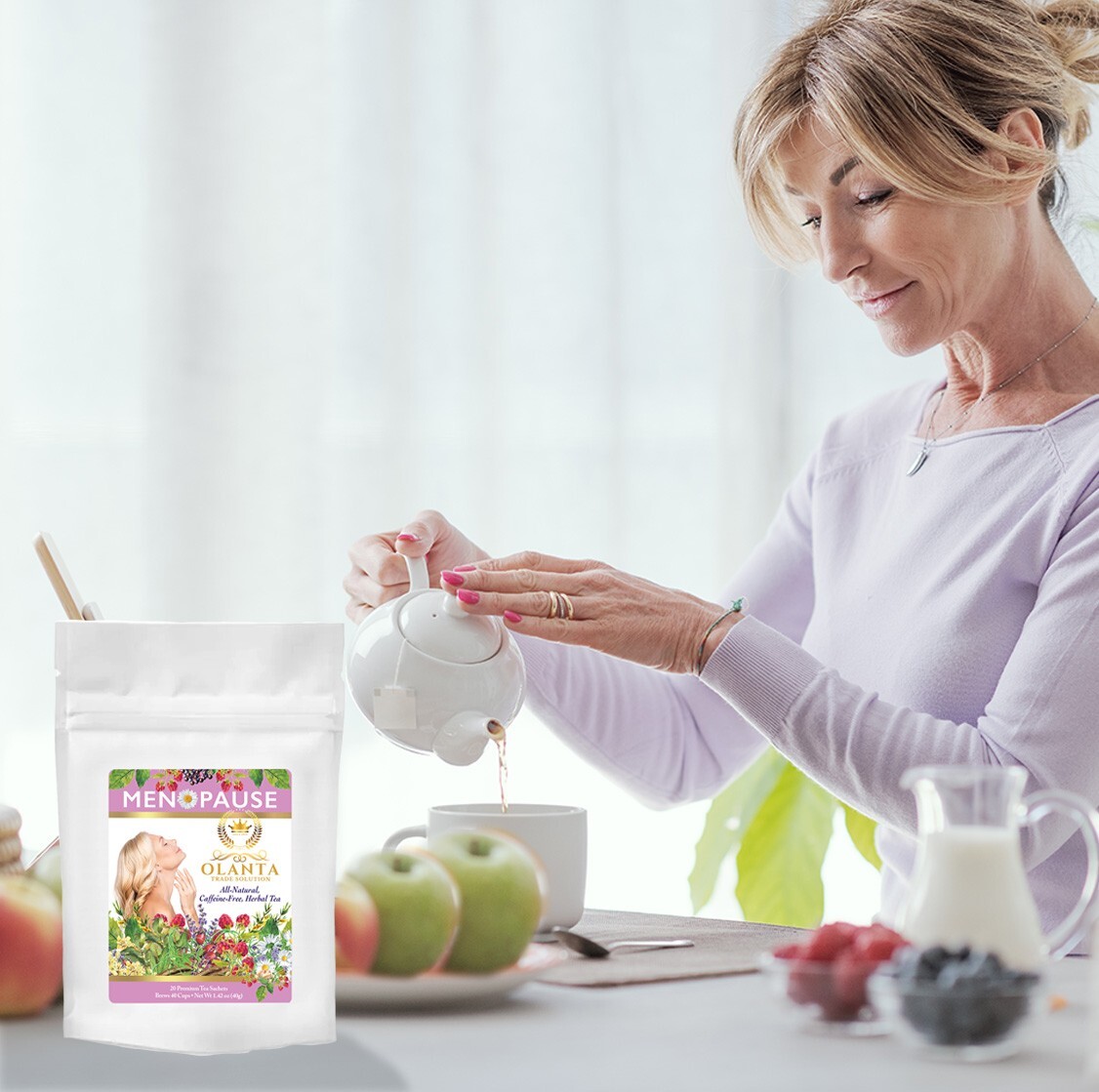 MENOPAUSE HERBAL TEA – Black Cohosh Menopause Relief Natural Hot Flash Solution