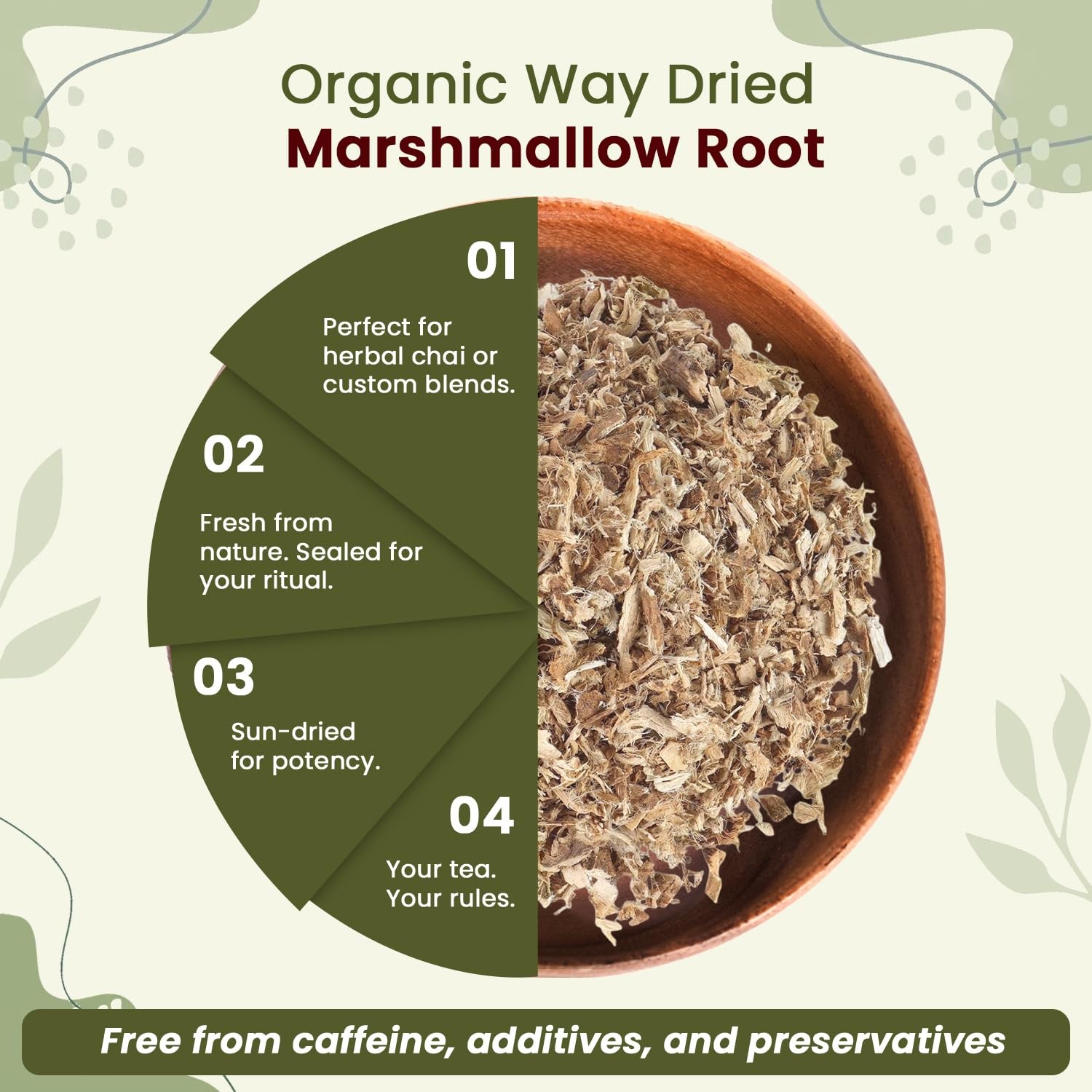 Marshmallow Root | Herbal Tea (Althaea officinalis) Cut & Sifted – European W…