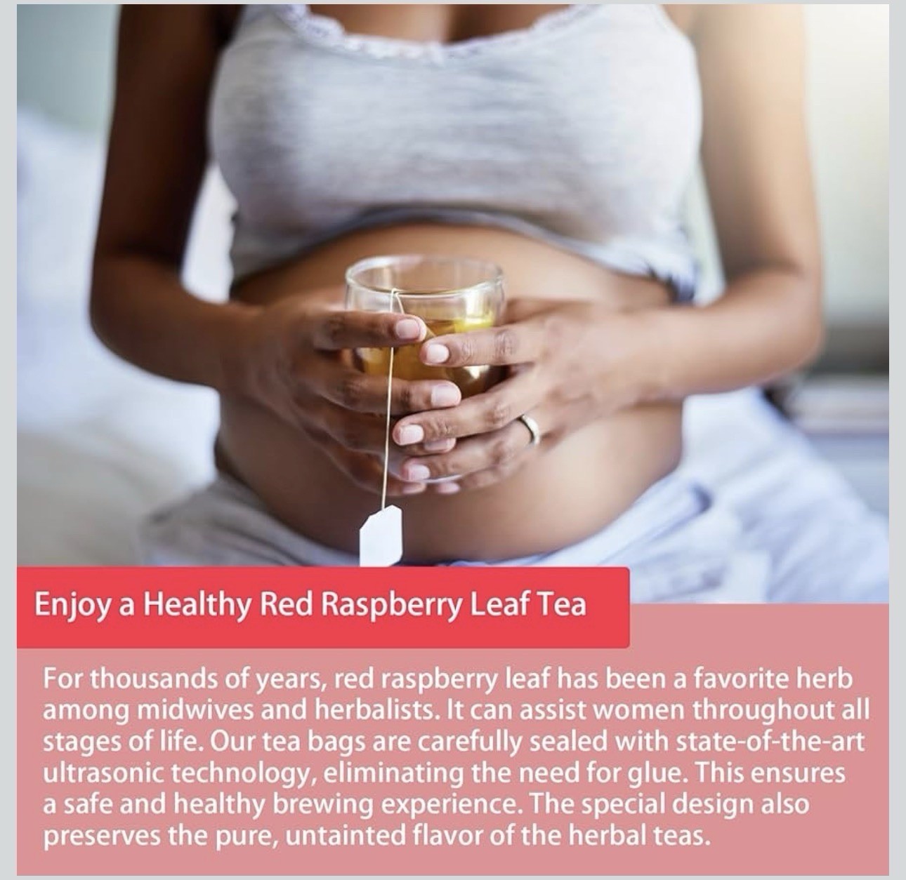 Samcci – Raspberry Leaf Tea Bag, 40 Teabags – Natural Pregnancy Tea