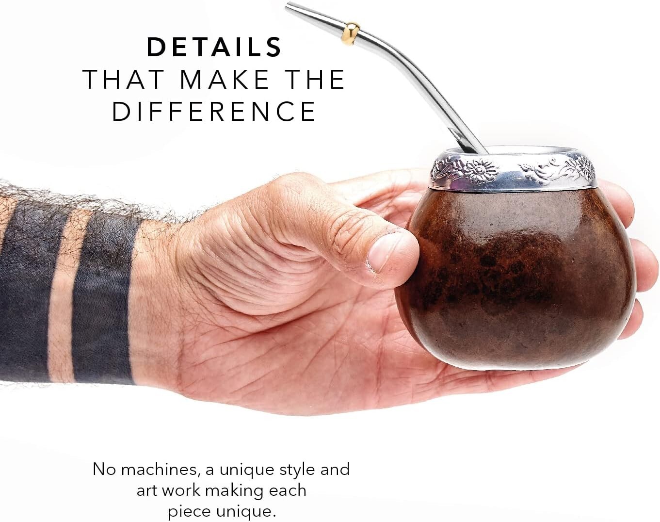 Artisan Yerba Mate Gourd Set – Two Natural Cups with Bombilla for Rich Tradition