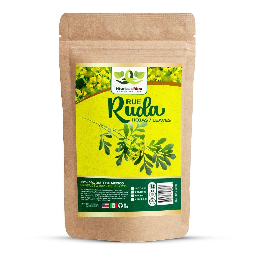 Ruda Te Herbal 4 Oz., Rue LeavesHerbal Tea 4 oz.-113g HierbasMex