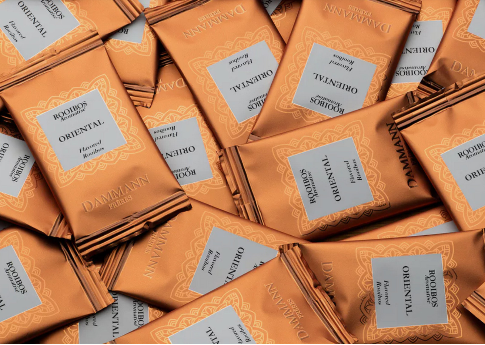 Dammann Freres Sachets Rooibos Citrus Tea Bags Premium Gourmet Tea (10 Teabags)