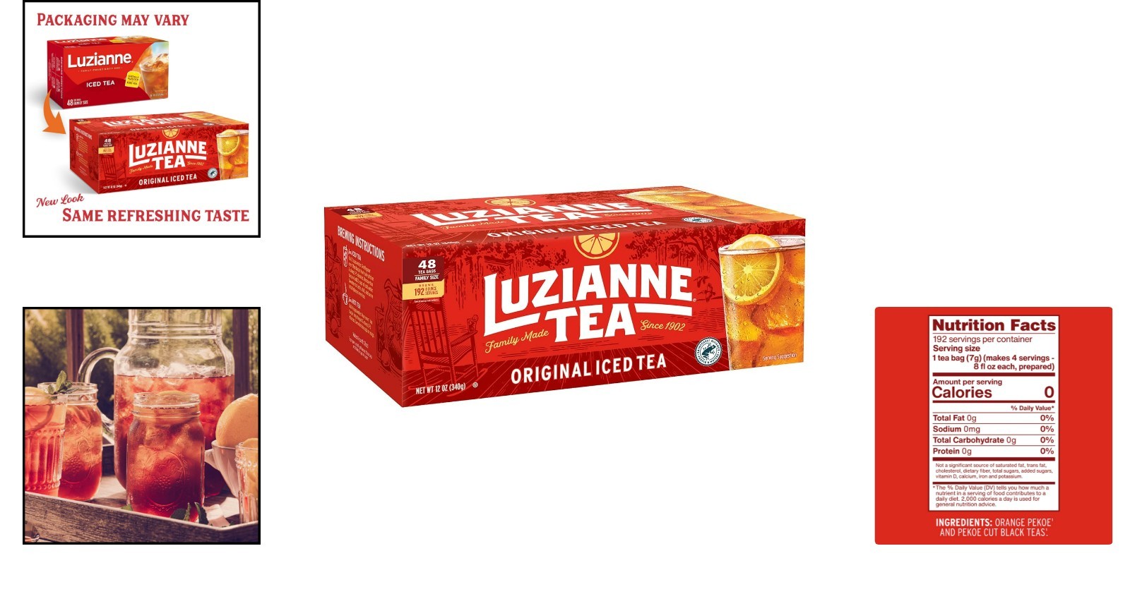 48 Count Unsweetened Iced Tea Bags for Family – Eco-Friendly Refreshment