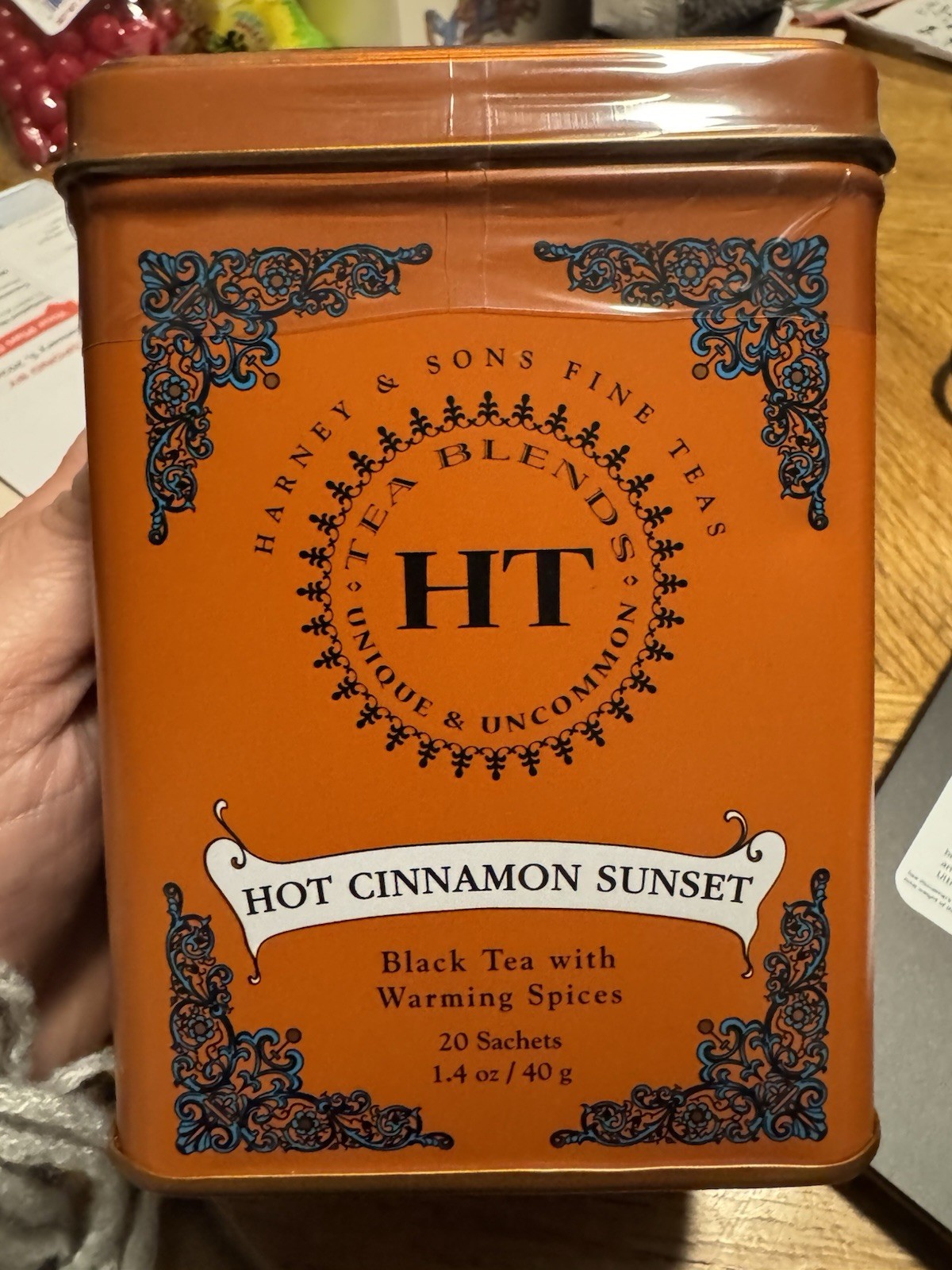 Harney & Sons Caffeinated Hot Cinnamon Sunset Black Tea with Orange and Cloves T