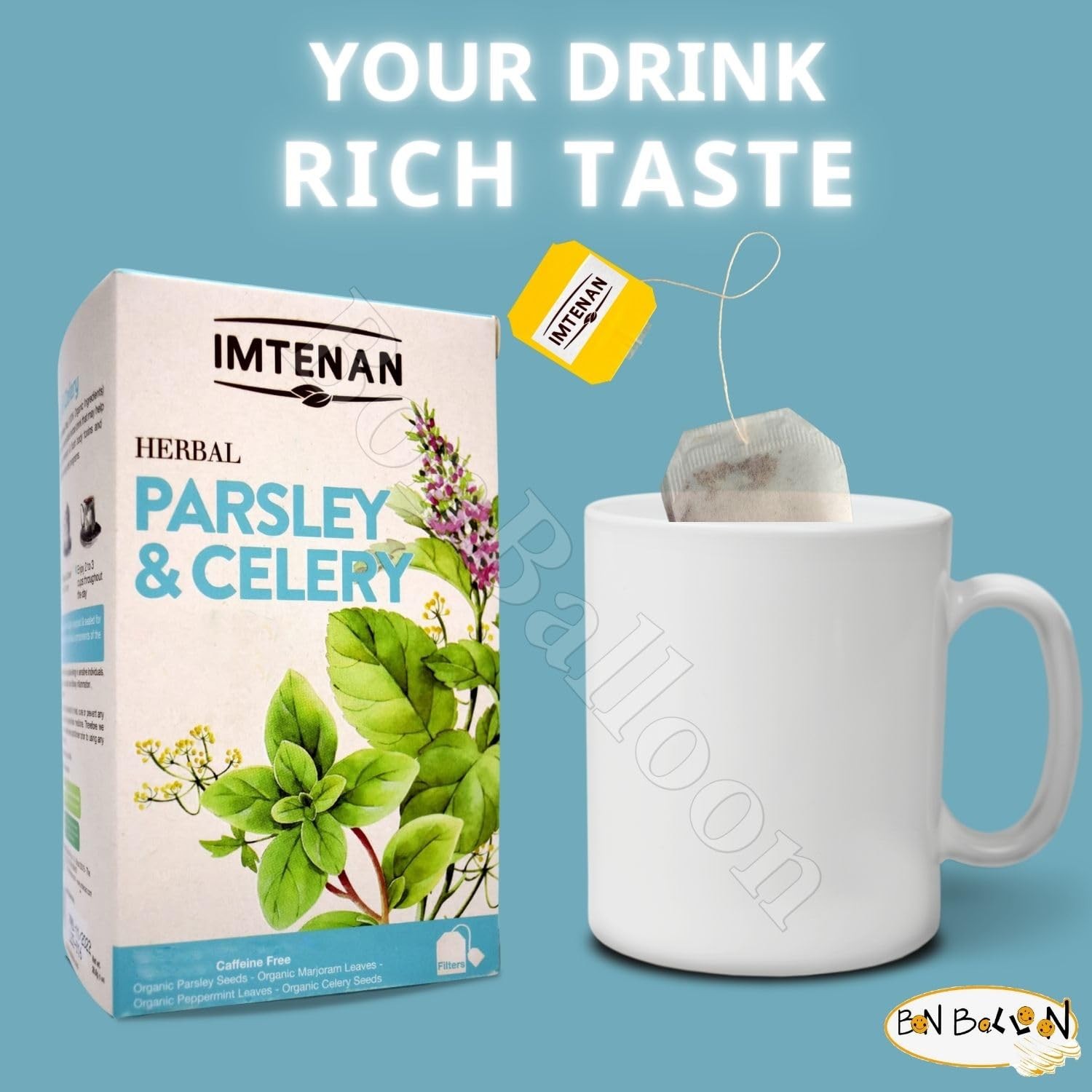 Imtenan Natural Drink Herbal Parsley And Celery Tea Bags Herbals…