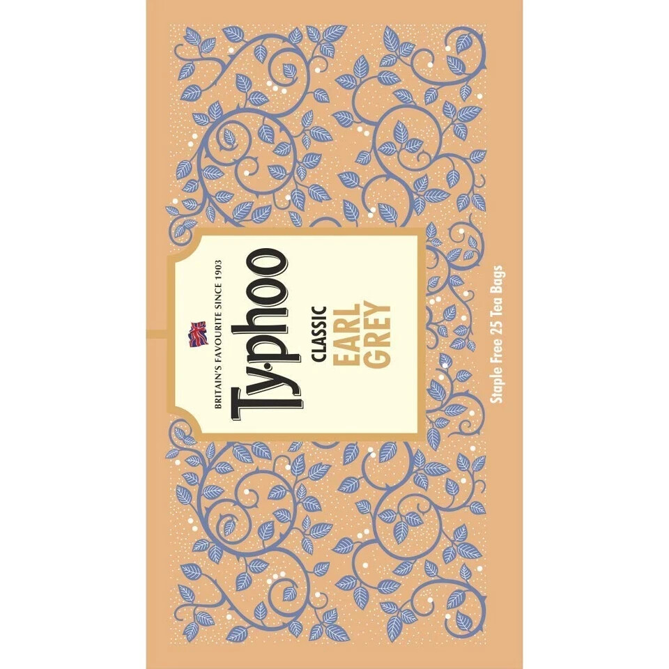 Ty-phoo Luxurious Flavoured Earl Grey Tea Bags (25 Tea Bags),2 Gm