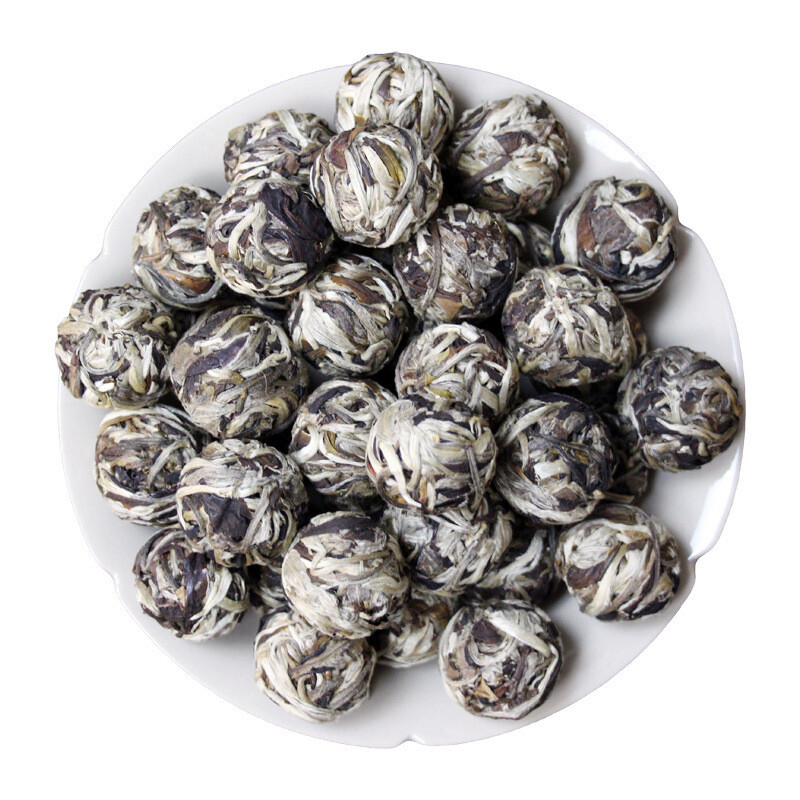Moonlight White Tea Dragon Pearl 10 Pcs Raw Pu erh White Tea Natural Aged