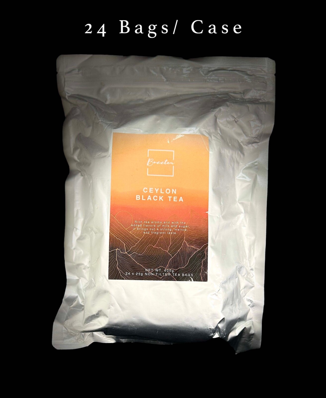 Ceylon Black Tea Bags 25g Large Batch Brewing 32lb/case