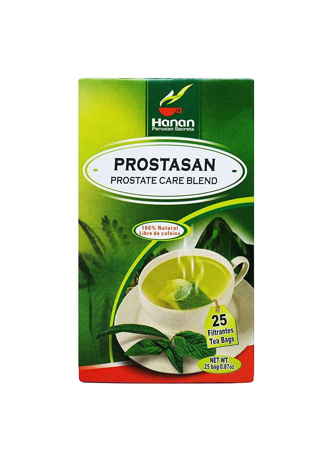 Hanan Peruvian Secrets Prostasan Herbal Tea | 100% Natural Prostate Care Blend |