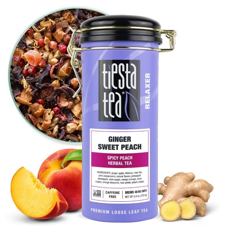 Ginger Herbal Loose Leaf Tea Tin – 6oz
