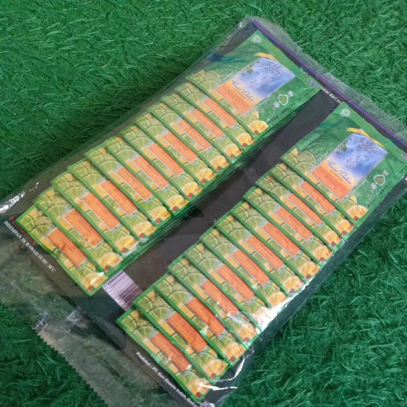 24 Pcs Adem Sari Herbal Lime Drink For Sore Throat, Mouth Ulcer & Bad Breath