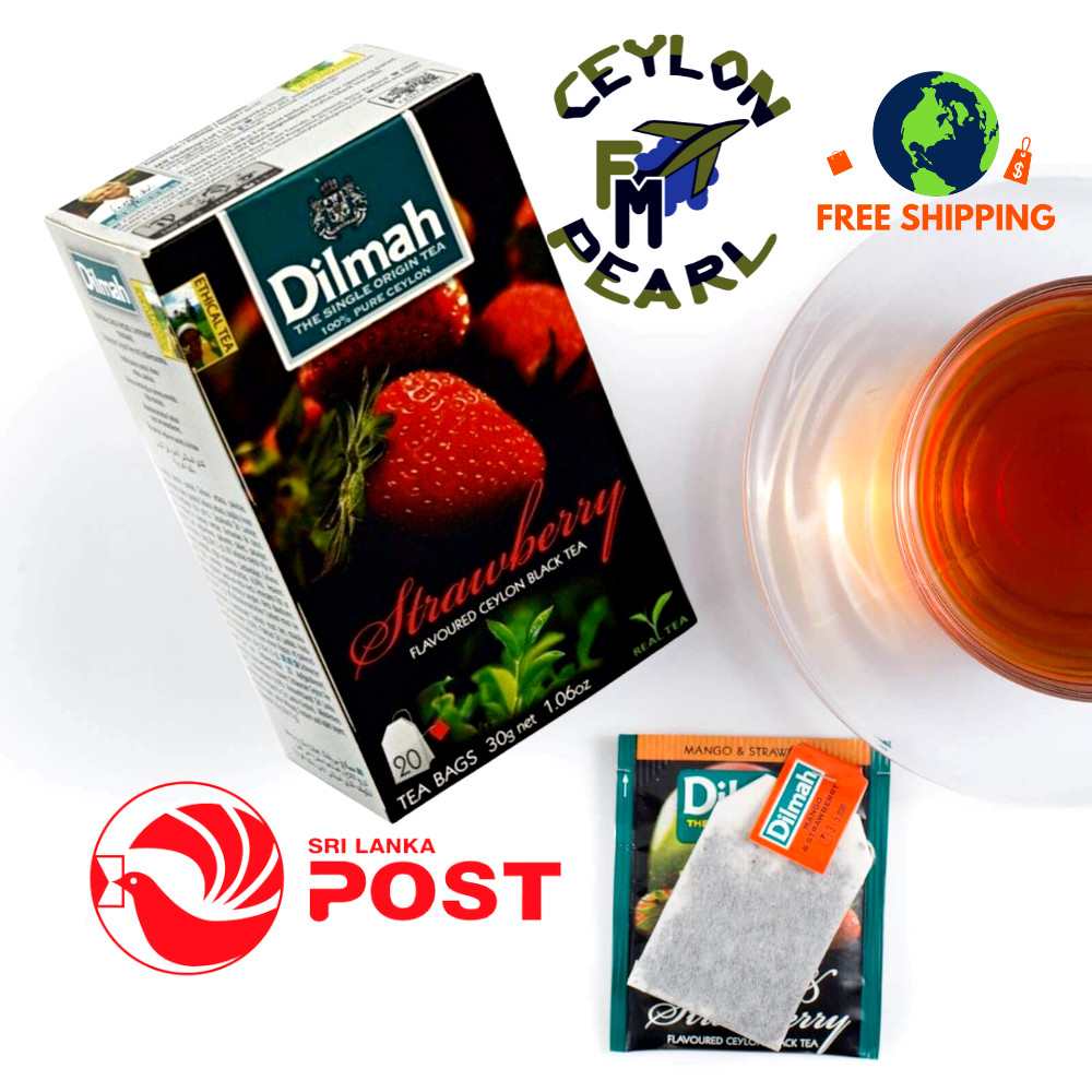 Dilmah Pure Ceylon Black Tea 20 Bags in Flavored and Free Shipping Sri Lanka