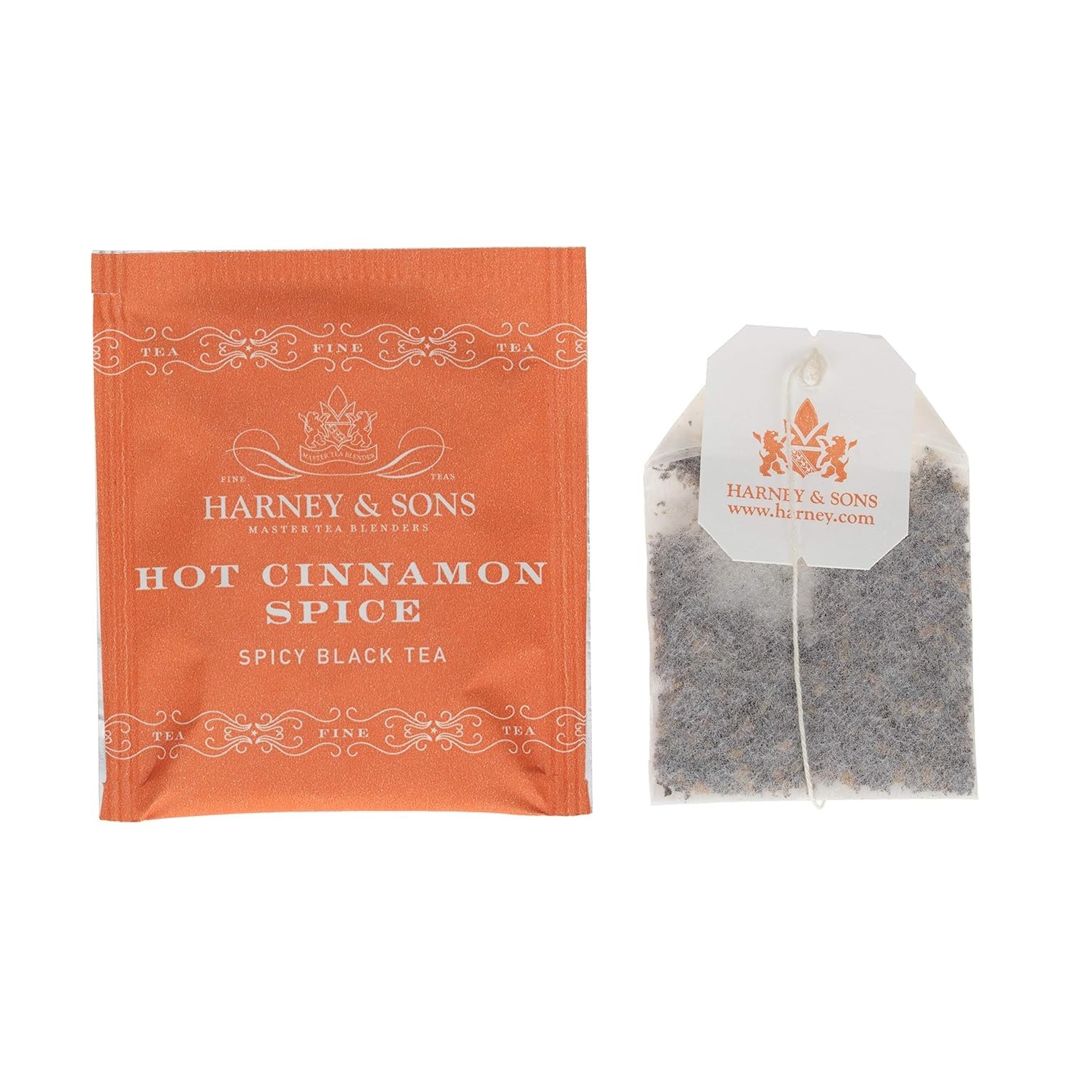 Aromatic Harney and Sons 50-Count Hot Cinnamon Spice Tea with Orange & Cloves