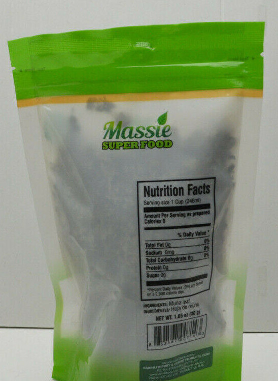 Massie Hoja de Muña Digestivo. Muña Leaves from Peru 100% Natural 30g/ 1.05oz