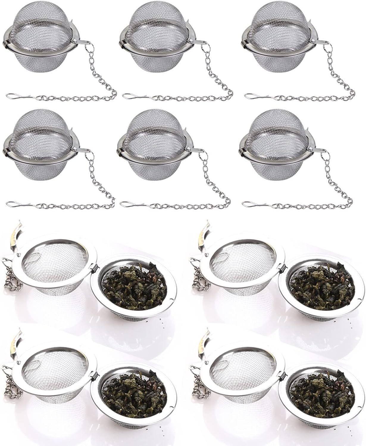 2PCS Premium Tea Infusers for Loose Leaf Tea – Upgraded Tea Strainers and Tea Ba