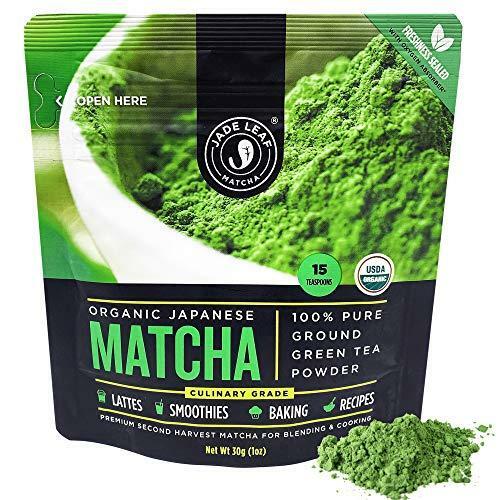 Jade Leaf Organic Matcha Green Tea Powder – Authentic Japanese Origin – Premium