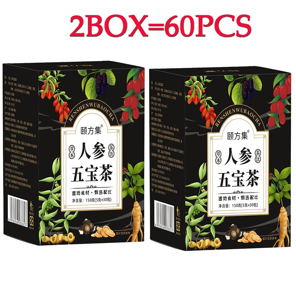 60pcs Ginseng six treasure tea , Kidney tea ,liver tea , red date kidney health