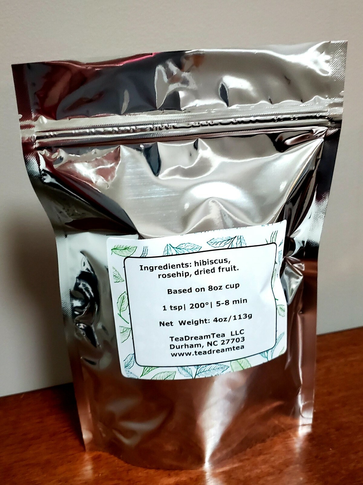 Tasty Hibiscus Fruit Tea, Rosehip, Dried Fruits (Free Wooden Spoon & 5 Tea Bags)