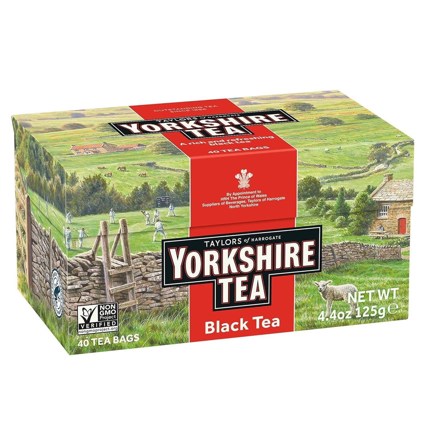Yorkshire Red Black Tea, 80 Teabags (40 Count Pack of 2) – Allergen-Free Luxury