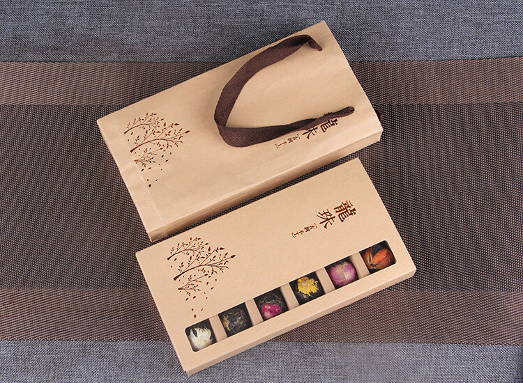 Yunnan Raw Pu’er Scented Tea 120g (18pcs) Handmade Dragon Ball Flowers Gift Box