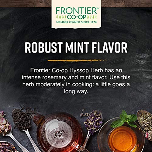 Frontier Co-op Organic Hyssop Herb, 1lb Bulk Bag, Cut and Sifted | 100 Natural