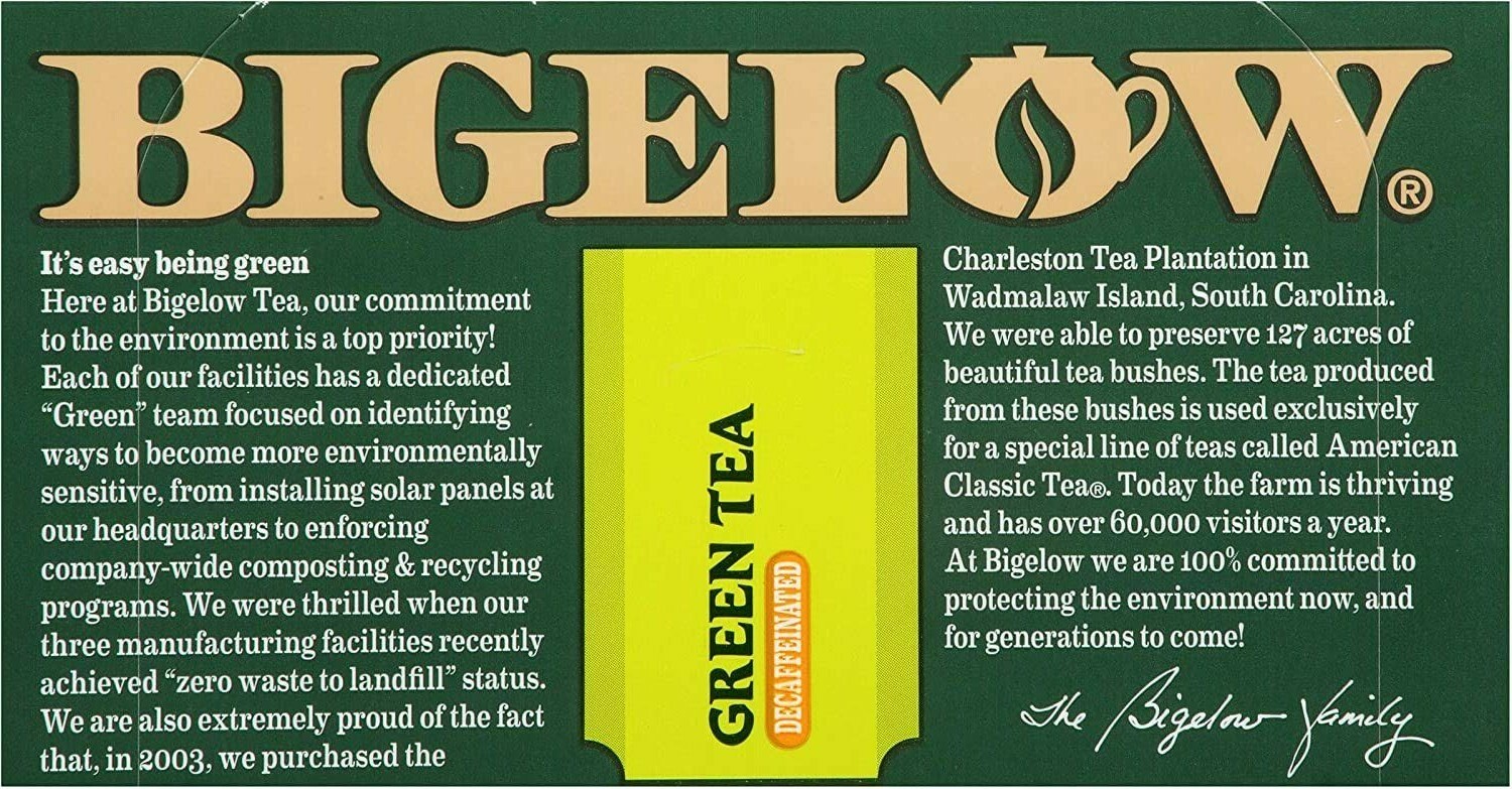 Lot Bigelow Green Tea Classic Decaf 120 Bag Brew Instant Easter Spring FreeShip