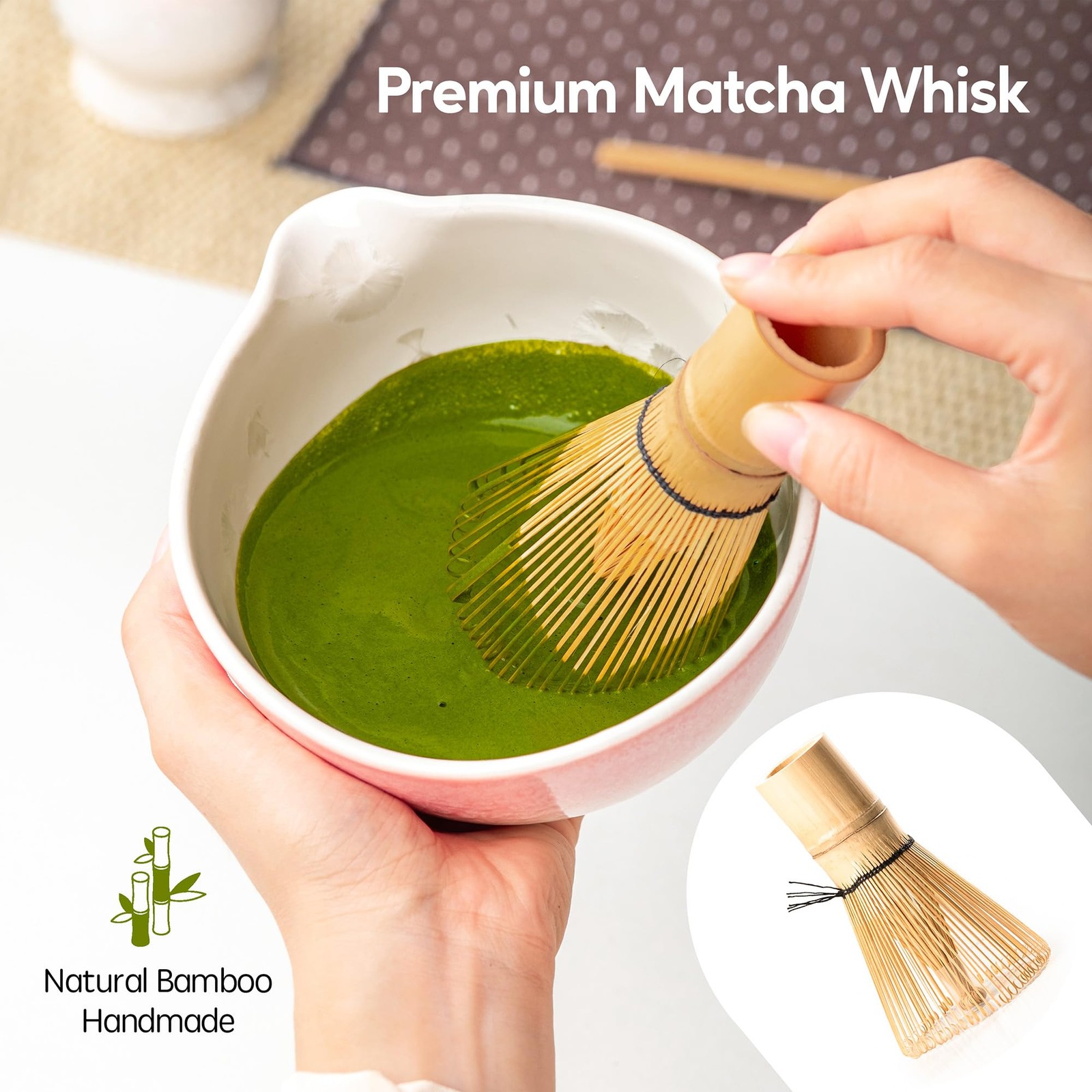 Matcha Whisk Set, Handcrafted Crystalline Glaze Matcha Set, 8 Pcs Matcha Kit …