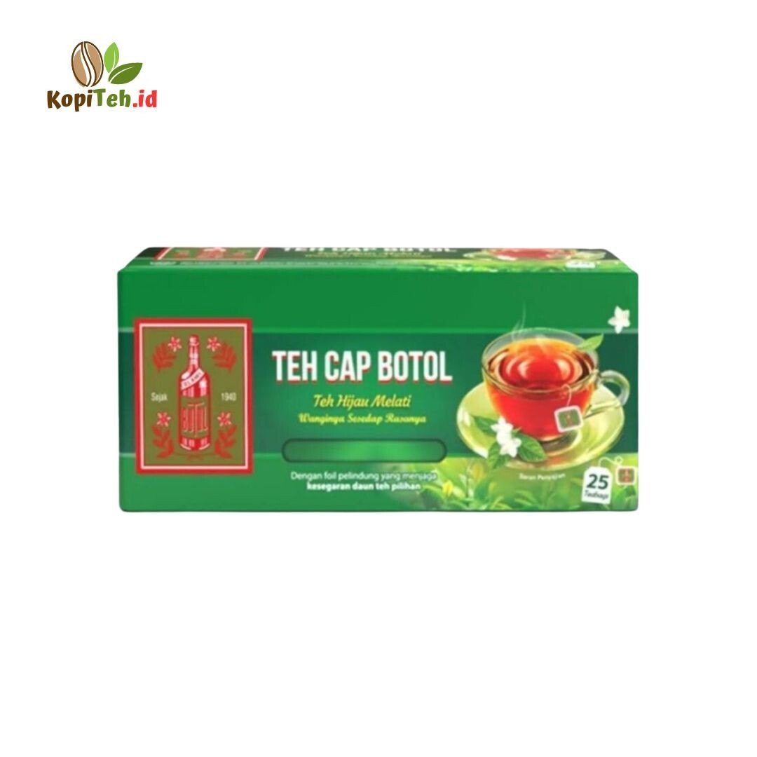 2x 50gr Teh Cap Botol jasmine green tea bags from Indonesia