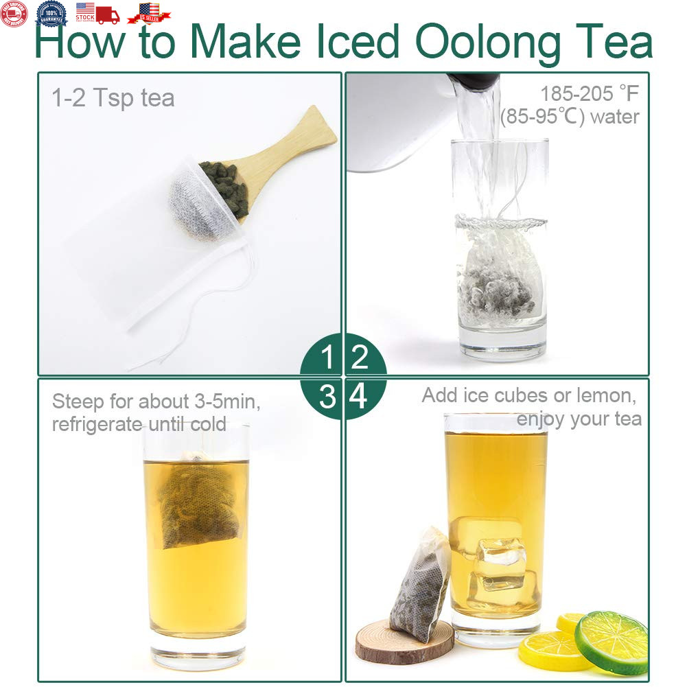 Premium Ginseng Oolong Tea Energizing Loose Leaf Blend with Unique Aroma 4Oz Pac