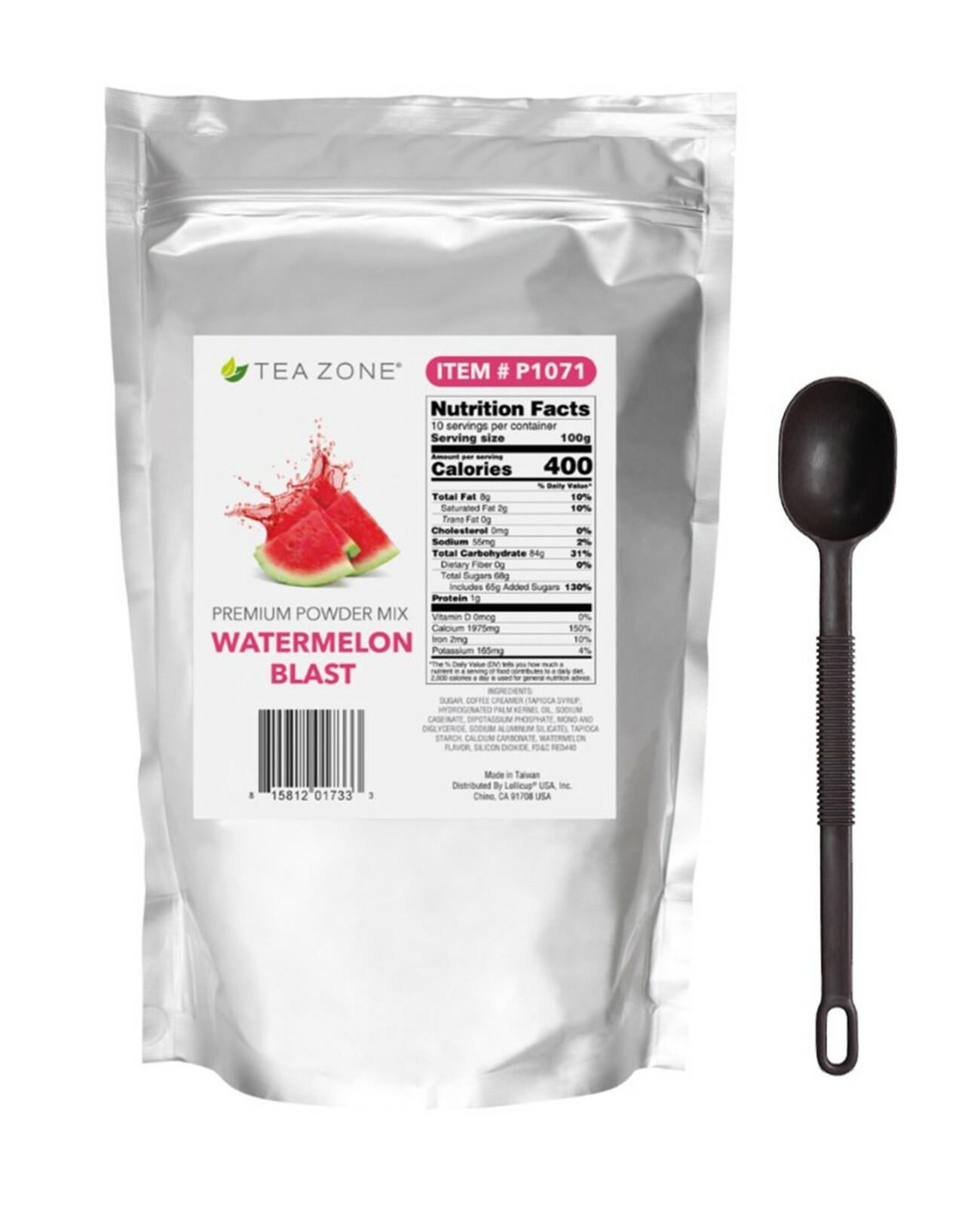 Tea Zone Premium Powder Mix for Boba Bubble Tea 2.2 Lbs & Scoop Assorted Flavors