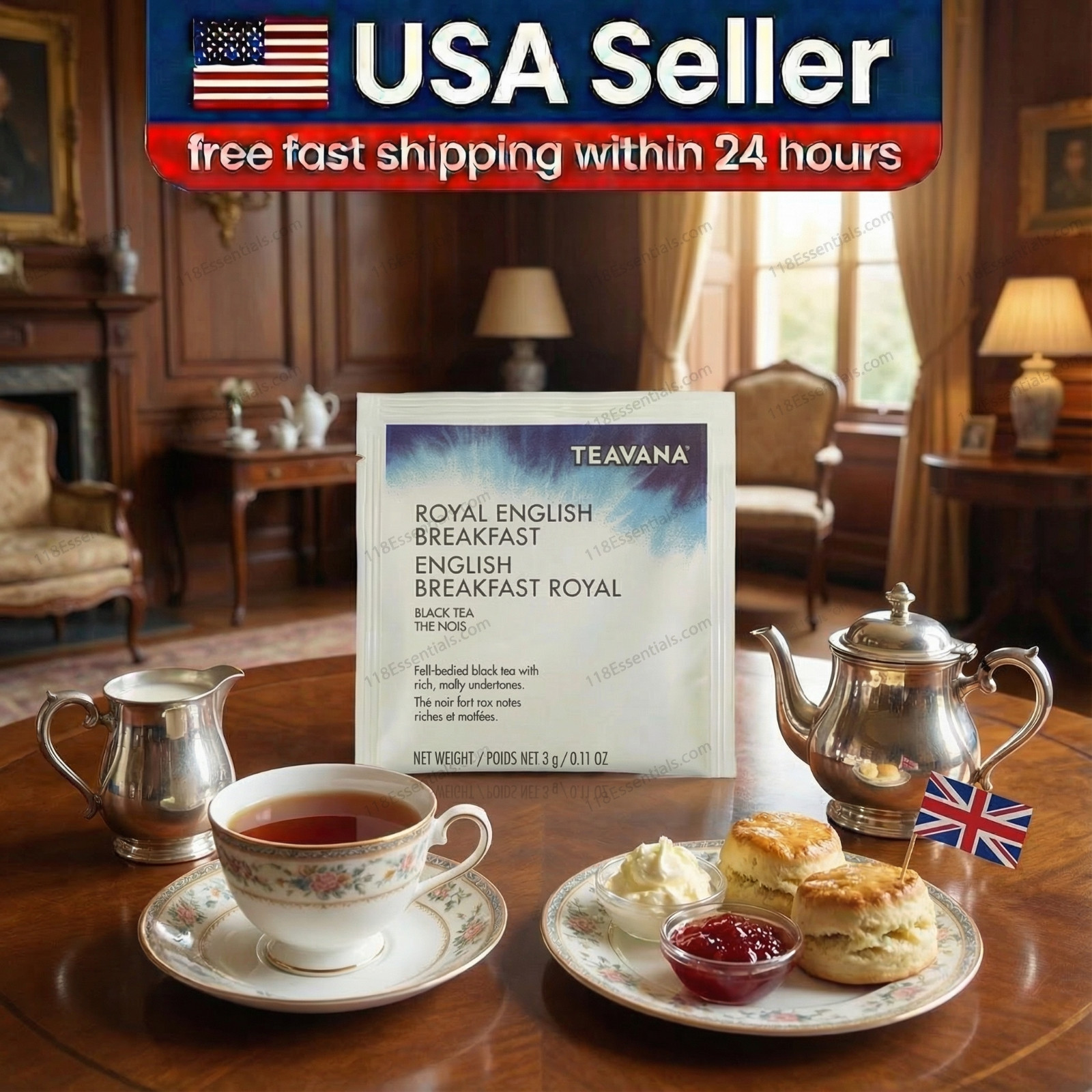 Starbucks Teavana Royal English Breakfast Tea – 100 Sachets (3 Months Supply)