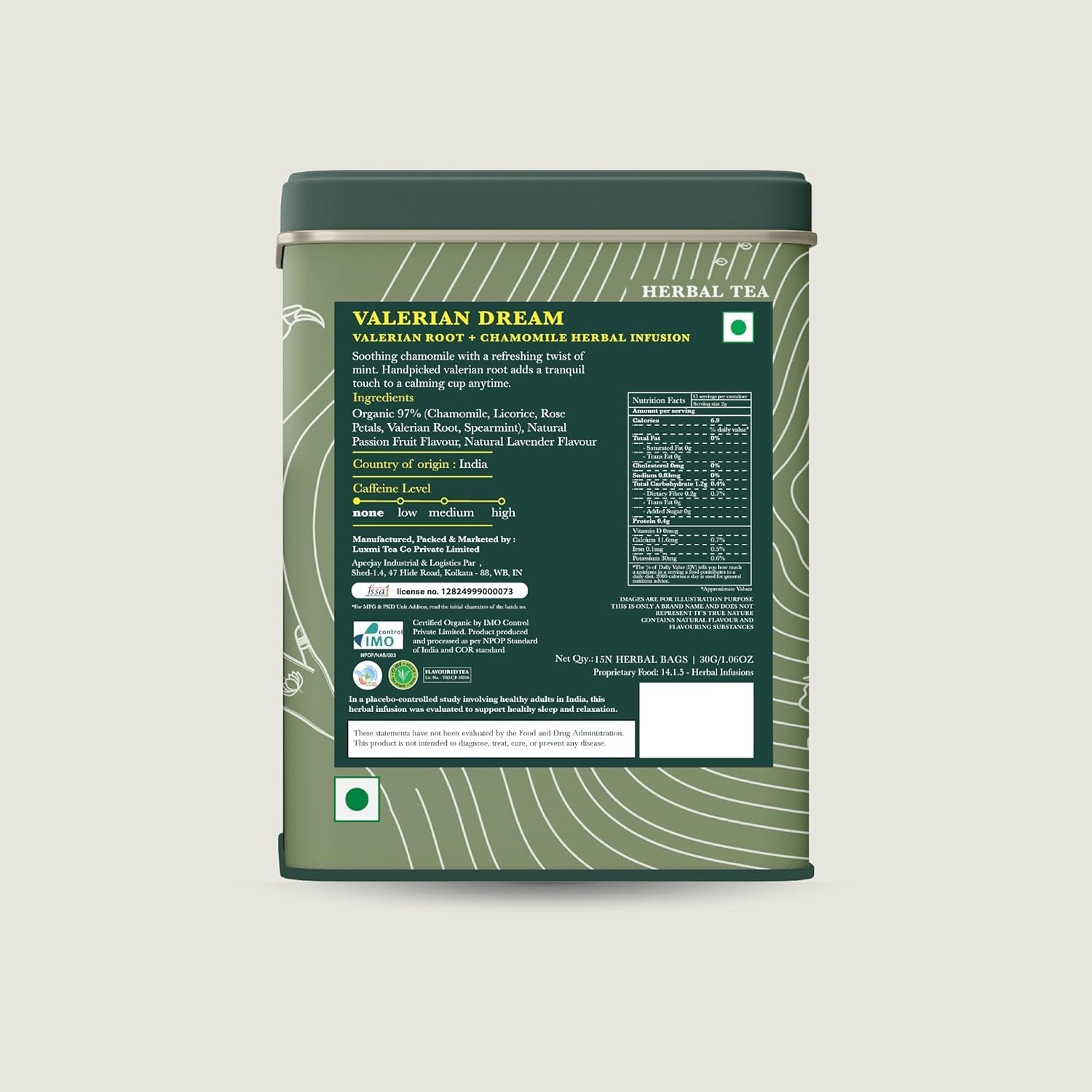 Estates Organic Valerian Root, Chamomile, & Lavender Loose Leaf Tea 50g/1.76o…
