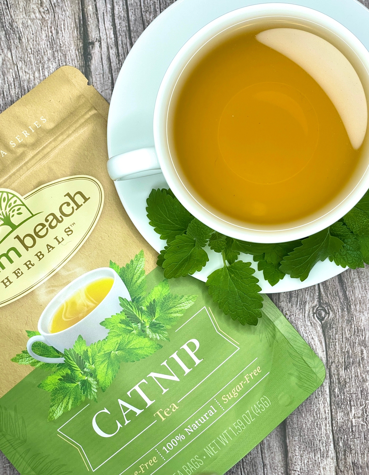 Catnip Tea by Palm Beach Herbals | 30ct, Caffeine-Free