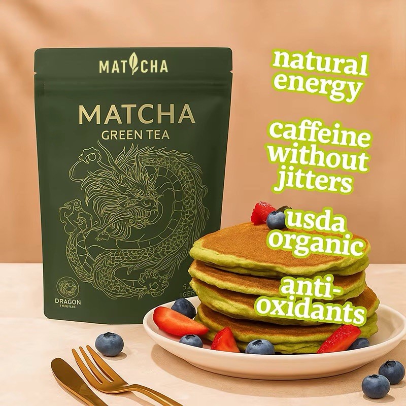 Dragon Matcha Green Tea Powder Organically Grown Japanese Grade 5A