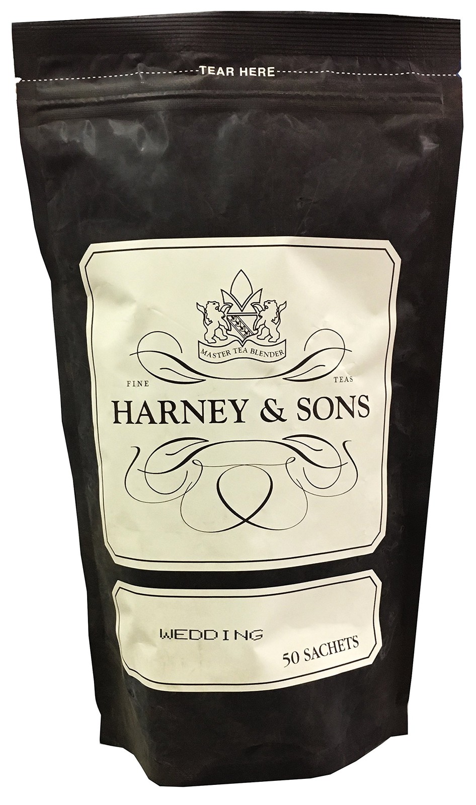 Wedding Tea 50 Count Caffeinated Mutan White Tea with Lemon Vanilla and Rosebuds