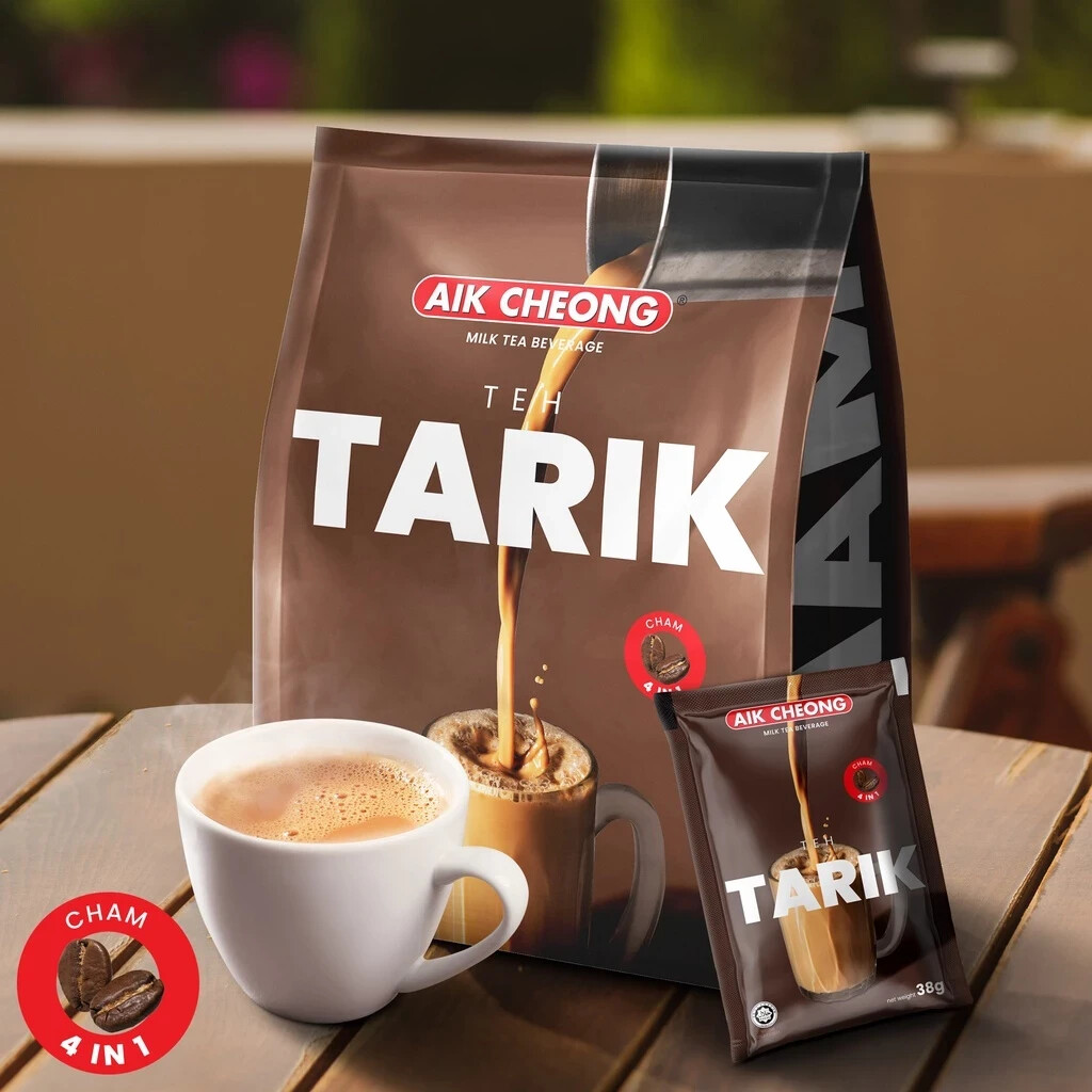 AIK CHEONG 4 IN 1 TEH TARIK CHAM 456g (38g x 12 STICK) MALAYSIA PRODUCT