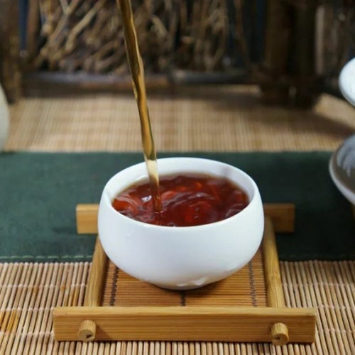 500g Liu Pao Brick Tea Guangxi Aged Liu Bao Tea Black Tea Dark Tea