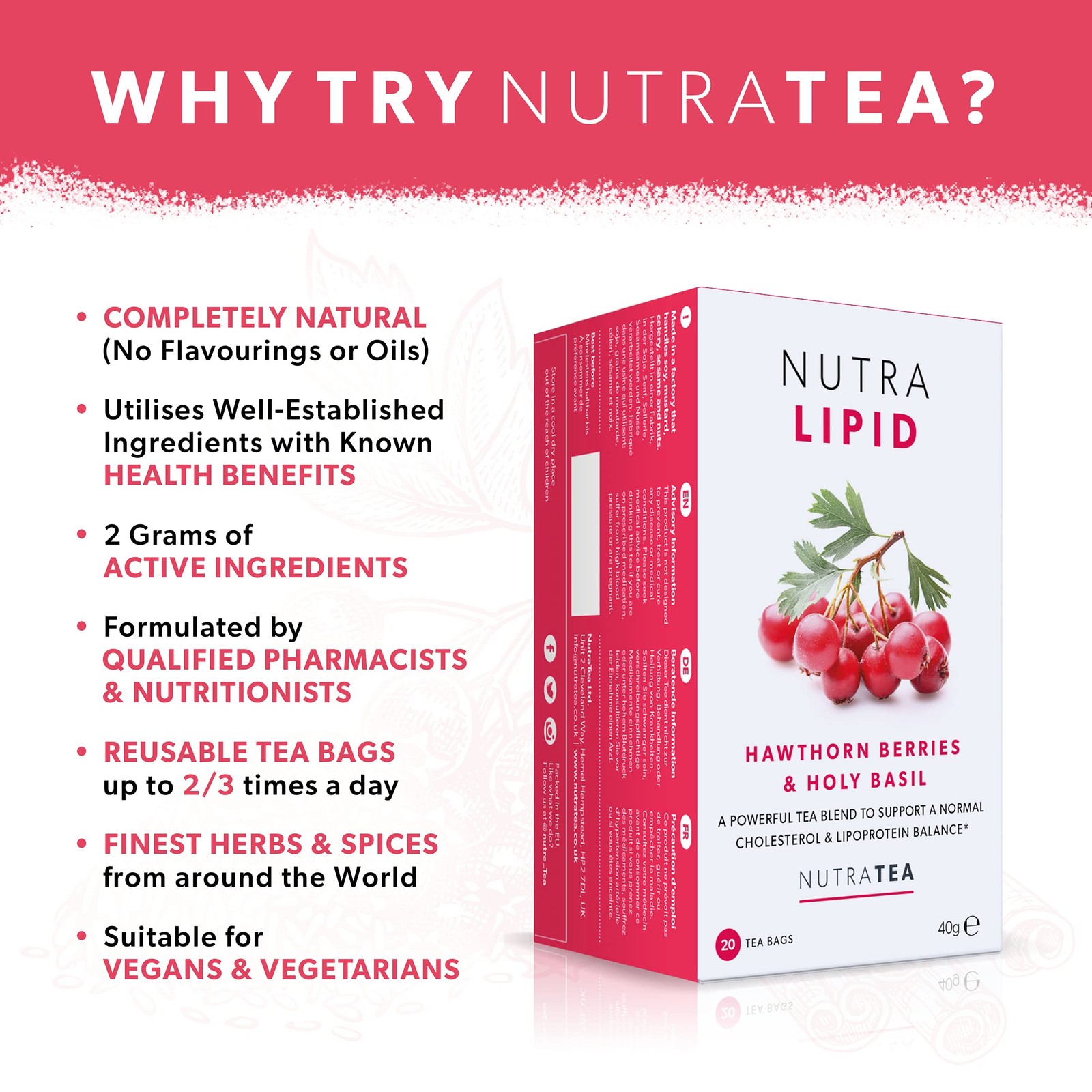 NUTRALIPID – Lipid Management Tea | Cholesterol Tea – Cholesterol Levels and …