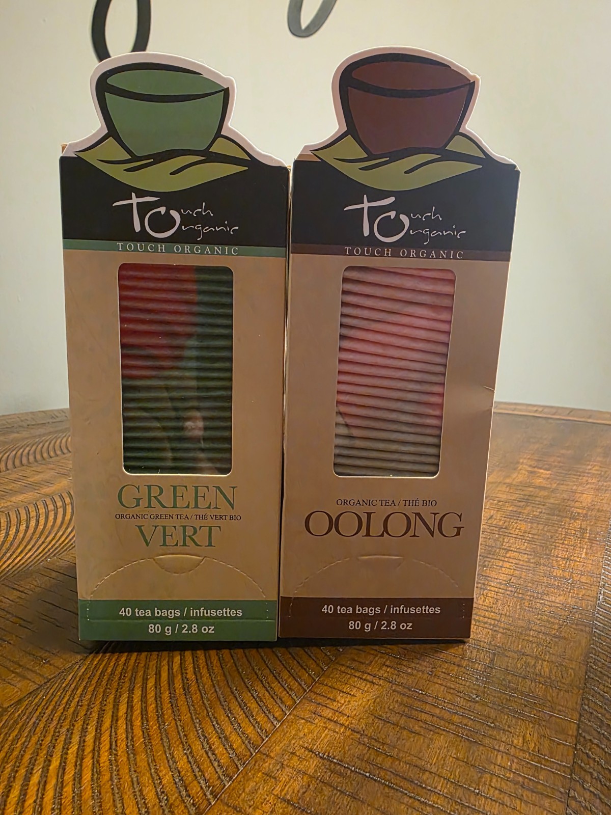 Touch Organic Green vert & OOlong Tea 2 x 40pk
