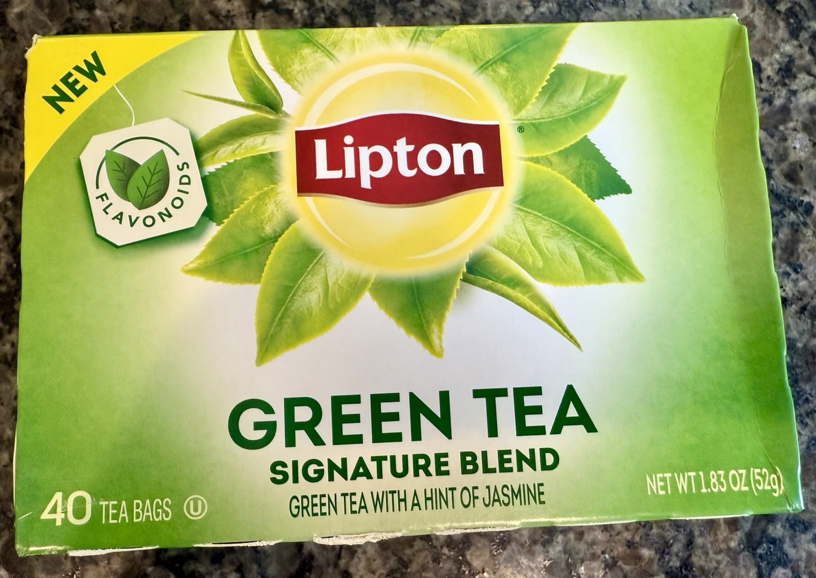 Lipton Green Tea, Tea Bags – 40 Counts Box