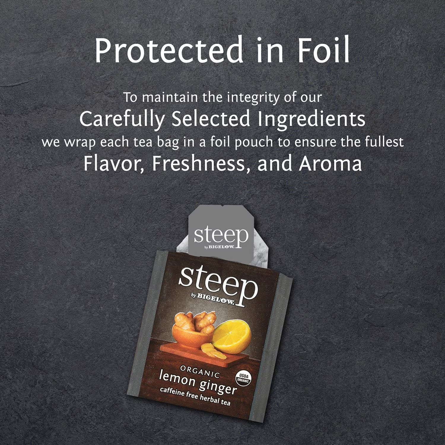 steep by Bigelow Lemon Ginger Herbal Tea ( 60 ct.) Great Price