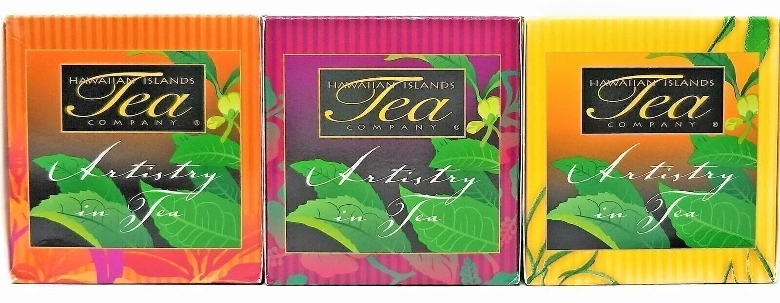 Tropical Tea Gift Set, Mango, Passion Fruit, Pineapple, 60 Tea Bags, 3 Boxes
