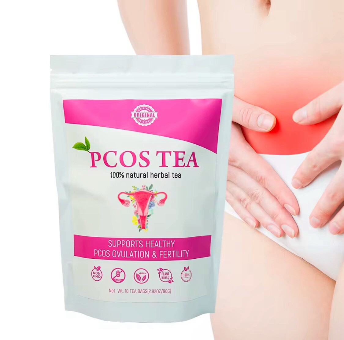 Pcos Fertility Tea for Women Hormonal Balance, Support