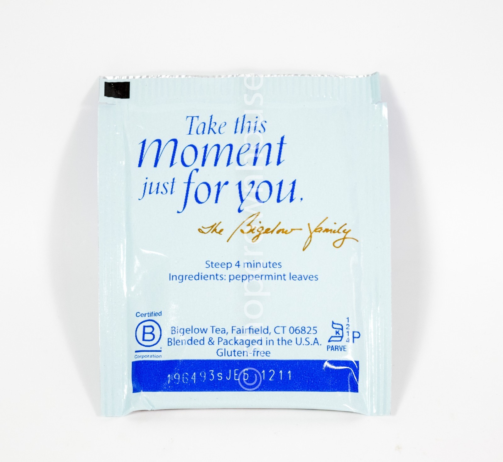 60ct Bigelow PEPPERMINT individual wrapped Tea Bags