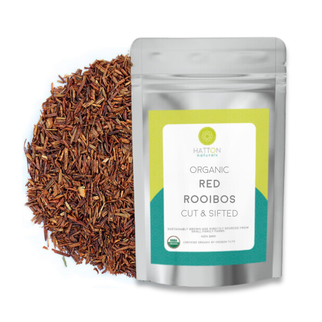 Organic Red Rooibos Tea – 1 lb or 4oz – Pure Herbal Tea – USDA Cert. Organic