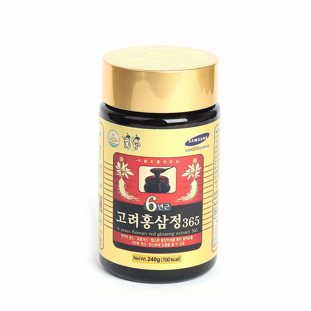 Korean 6 Years Red Ginseng Extract 365, Saponin, Panax 240g x 1ea