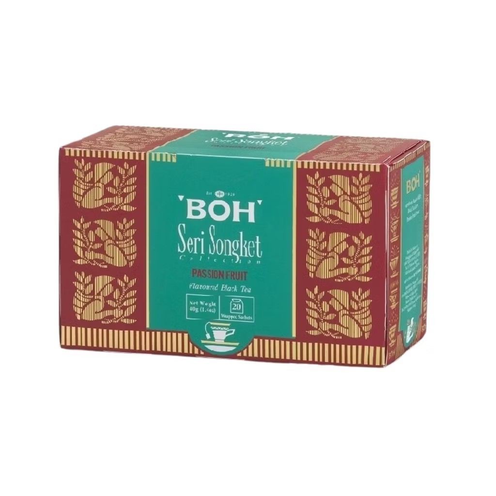 Boh Seri Songket Malaysian Tea Collection 20 Sachets – Choose Flavour